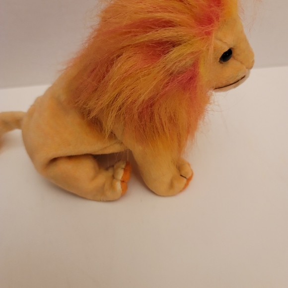 Ty Beanie Babies (2000) "Bushy" the Lion. Set of 2. Small has tag protector. EUC - Picture 11 of 14